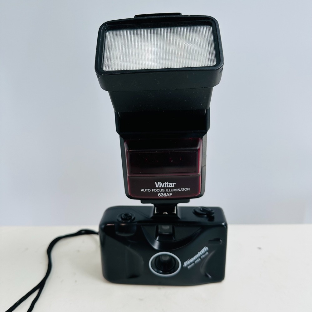 Premium 35mm Point Shoot Digital Camera‎ + Vivitar 636AF AF Flash Unit Filter